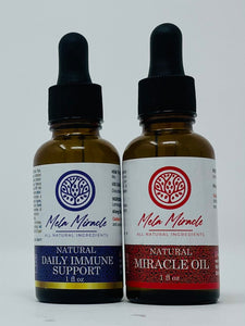 Daily Immune Support and Miracle Oil Combo boost your immune system eases your pain while reducing inflammation